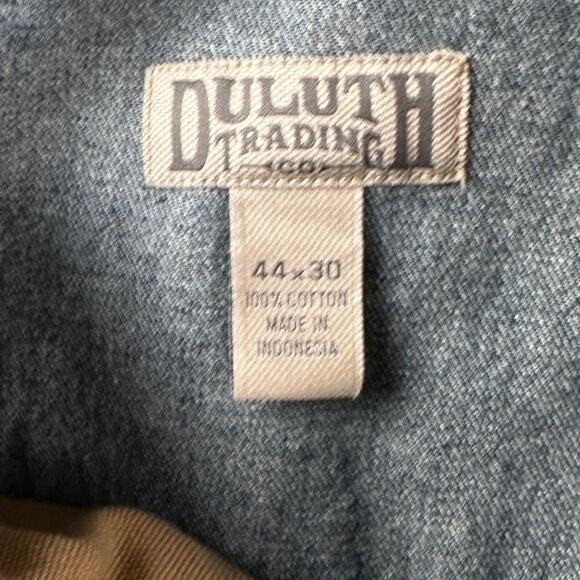Duluth Trading Co Dark Wash Jeans Mens Size 44x30 Relaxed Fit Durable Workwear - Picture 4 of 5